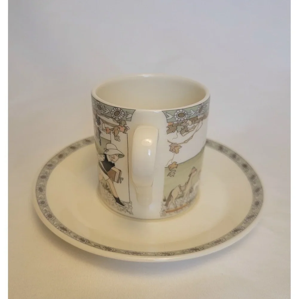 1987 Royal Doulton Golden Days Toy‎ Horses Demitasse Set